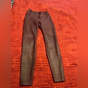 Faux leather leggings